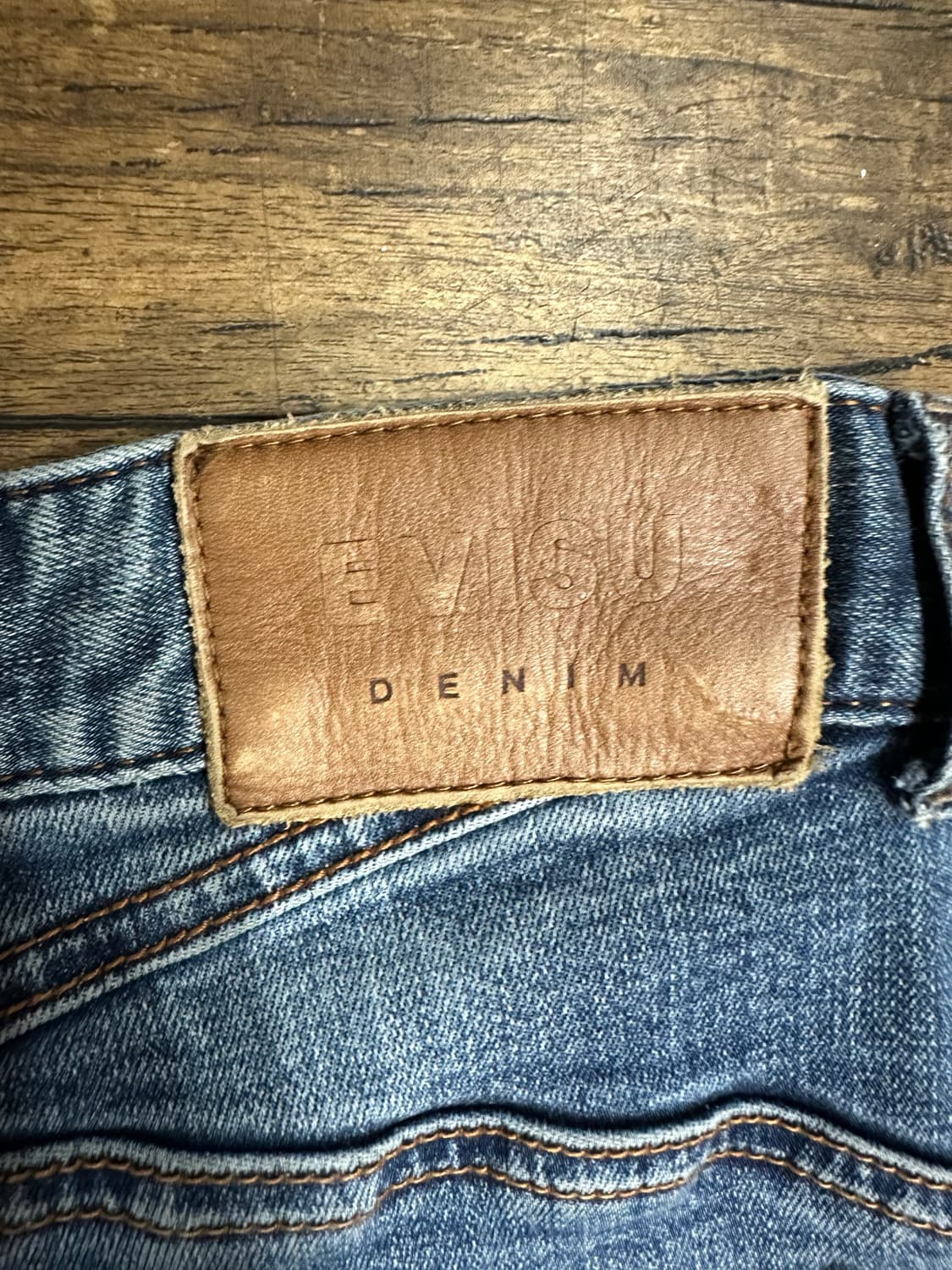 에비수 EVISU Denim 배기핏 데님 팬츠 34인치 상품이미지4