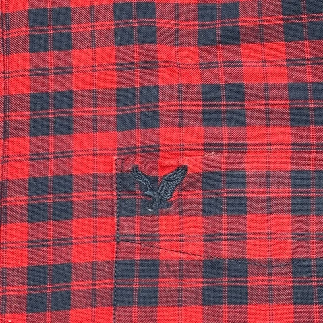 AMERICAN EAGLE 체크 셔츠 레드 XL 상품이미지2