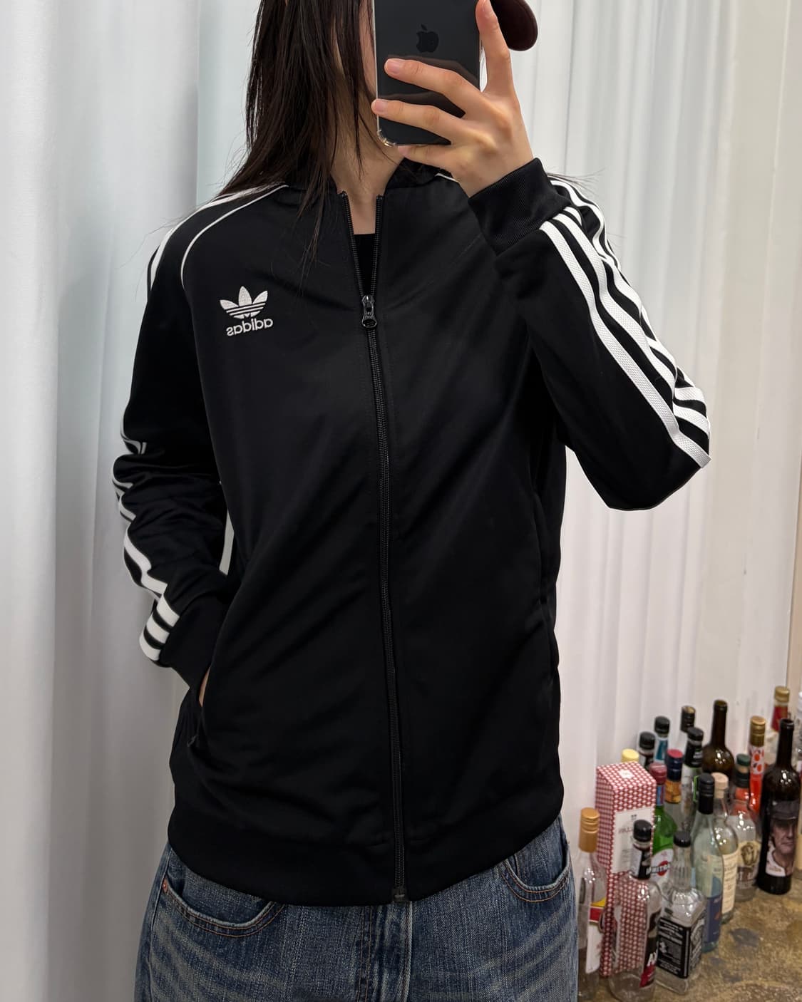 [S]아디다스 트레포일 SST 블랙 트랙탑 져지 상품이미지1