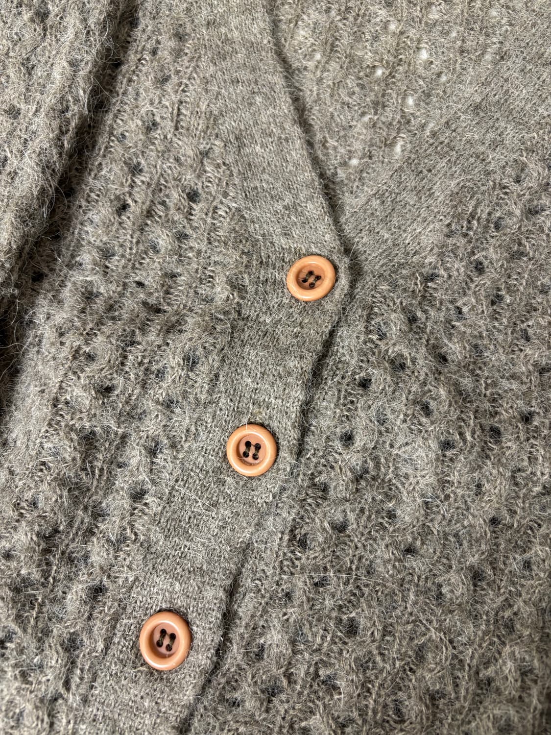 앙고라 벌룬소매 모카 가디건 상품이미지3