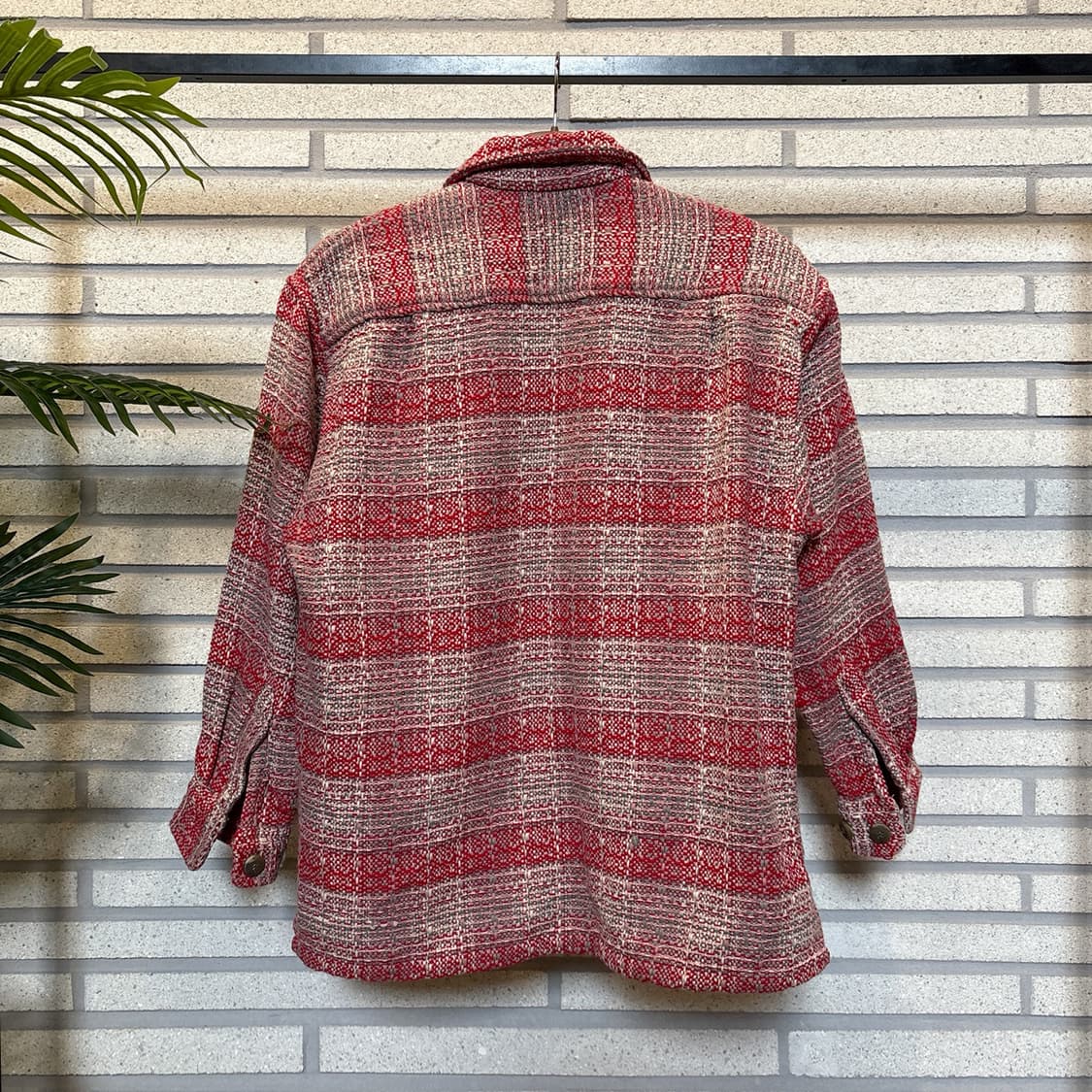 JPN VINTAGE 울블렌디드 트위드 셔츠자켓 플랩포켓 디테일 멀티컬러 상품이미지3