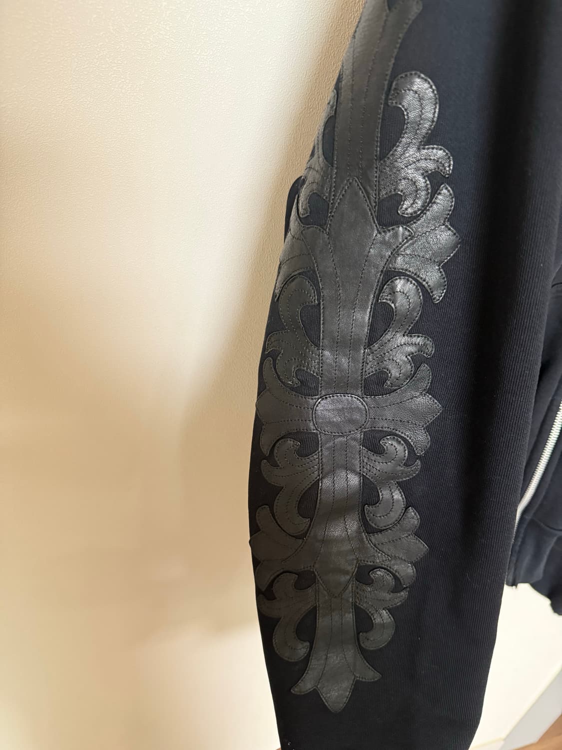 빈티지 크롬하츠 레더패치 후드집업 상품이미지2