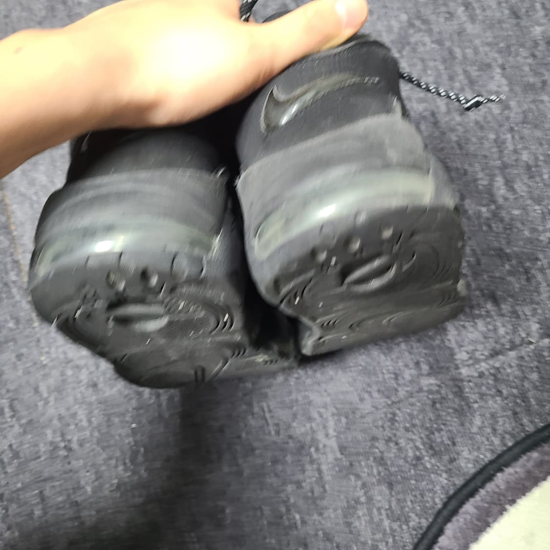 나이키 에어 모어 업템포 블랙 상품이미지5