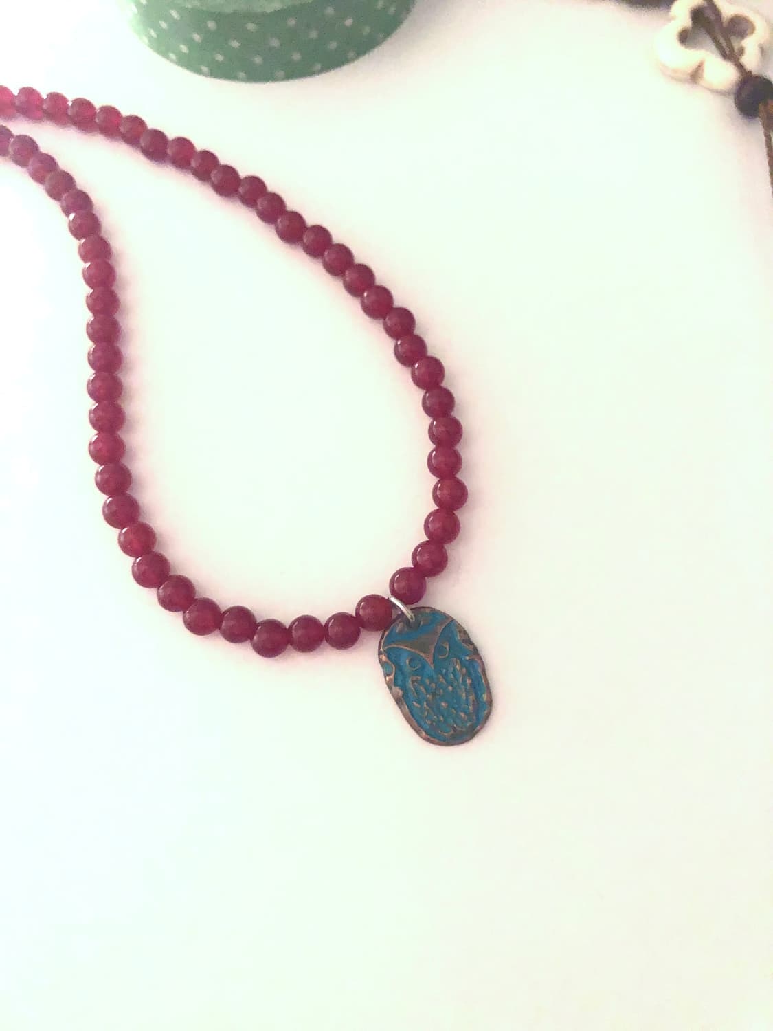 [휘마쿠마] 마노부엉이 빈티지 목걸이 상품이미지3