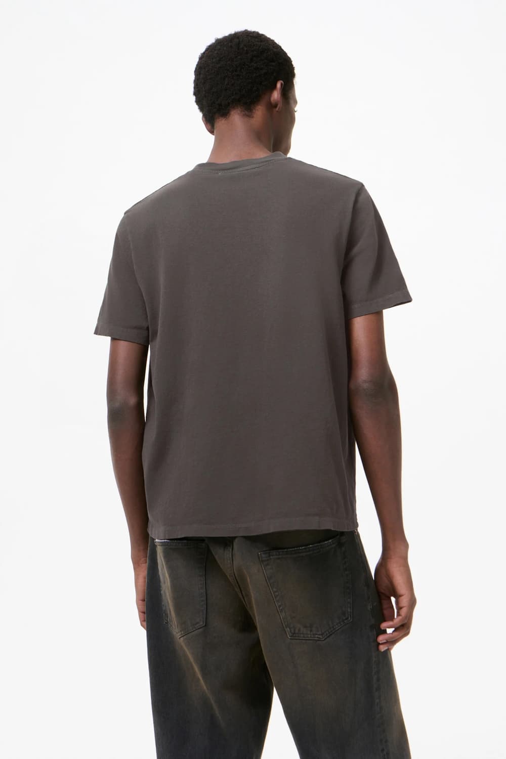 [46,48,50,52,54]아워레가시 26ss 박스 티셔츠/브라운 상품이미지4