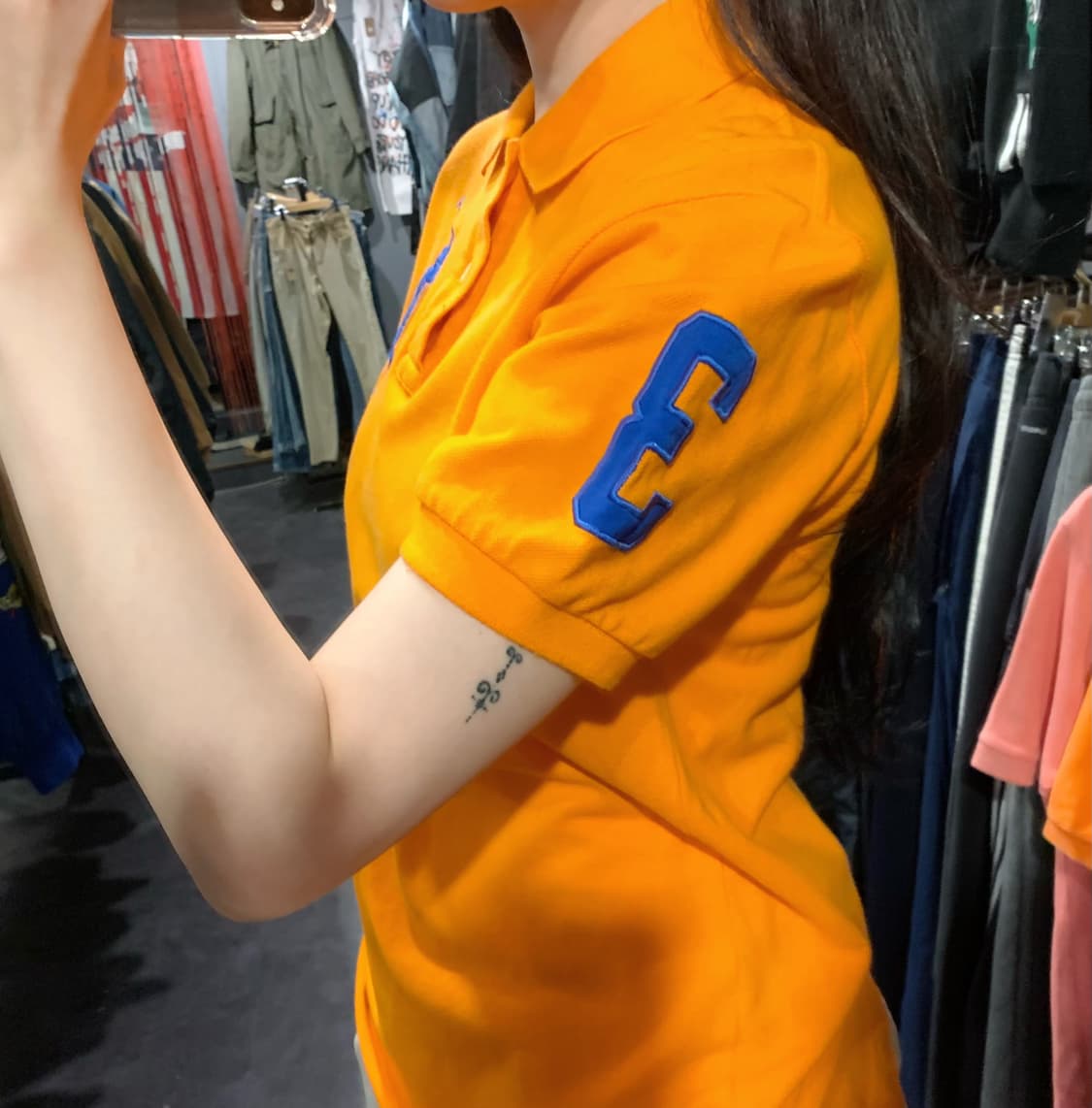 [IM] 폴로 랄프로렌 빅포니 반팔 피케 셔츠 오렌지 상품이미지3