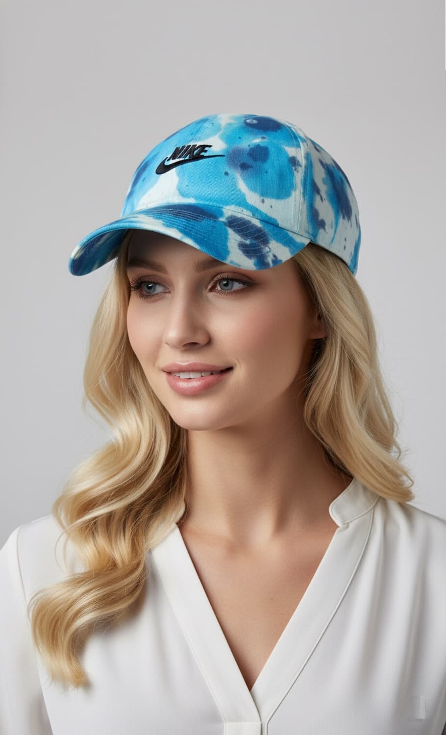 나이키 초레어 빈티지 커스텀 타이다이 하늘색/블루 오션 블룸 볼캡 모자 상품이미지8