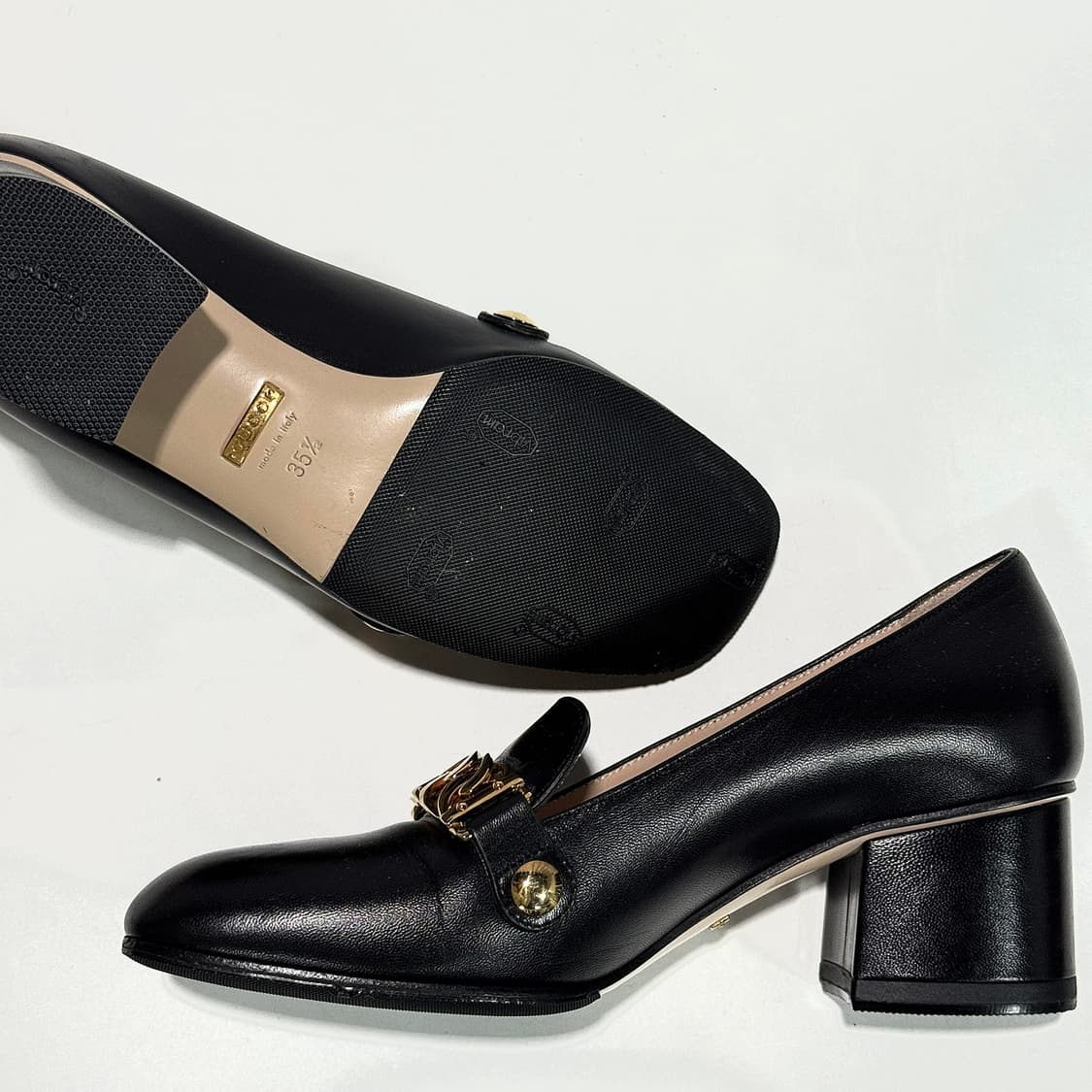 구찌 실비 레더 로퍼 힐 상품이미지6