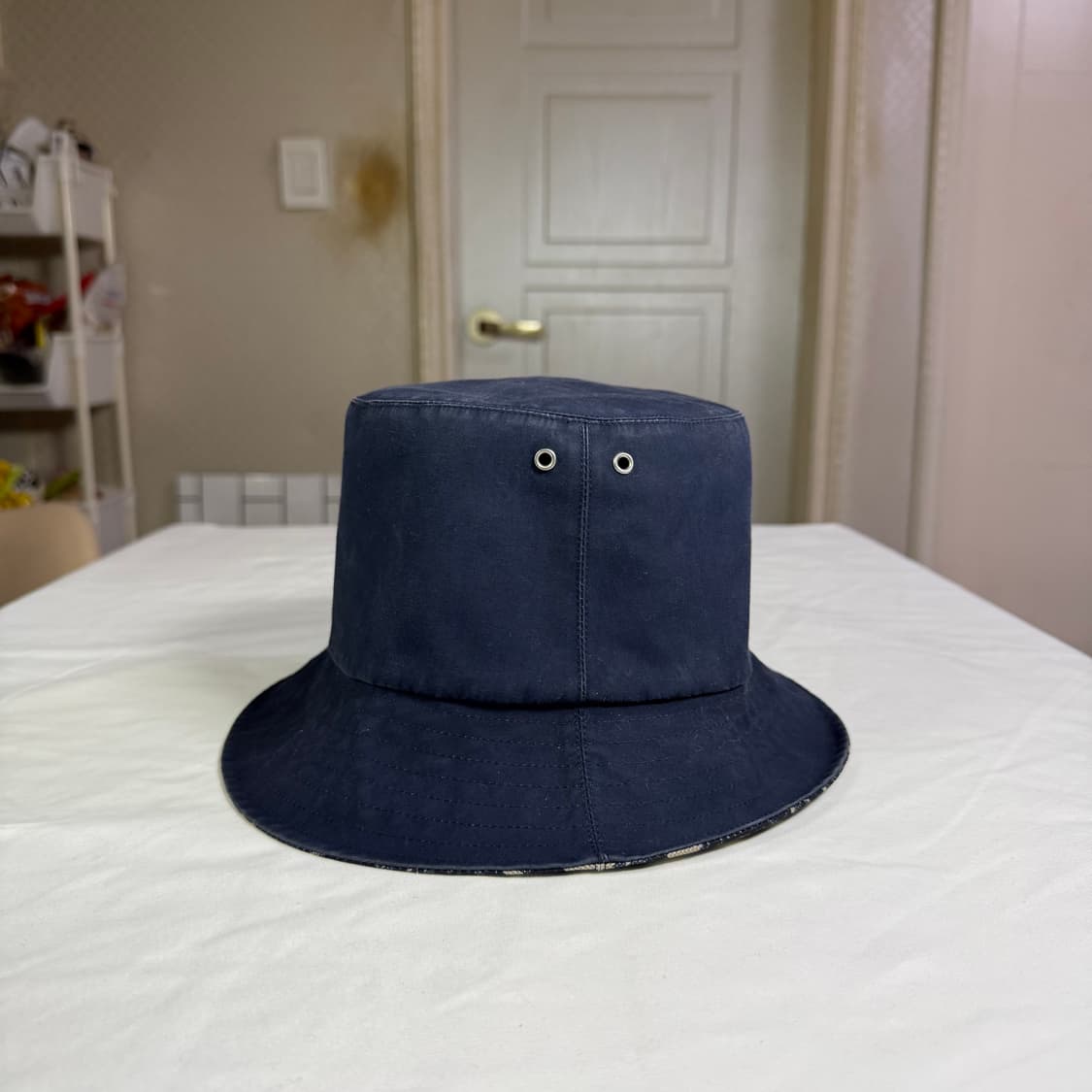 디올 오블리크 플리스 테디 D 리버서블 스몰 클로시 버킷햇 모자 상품이미지5