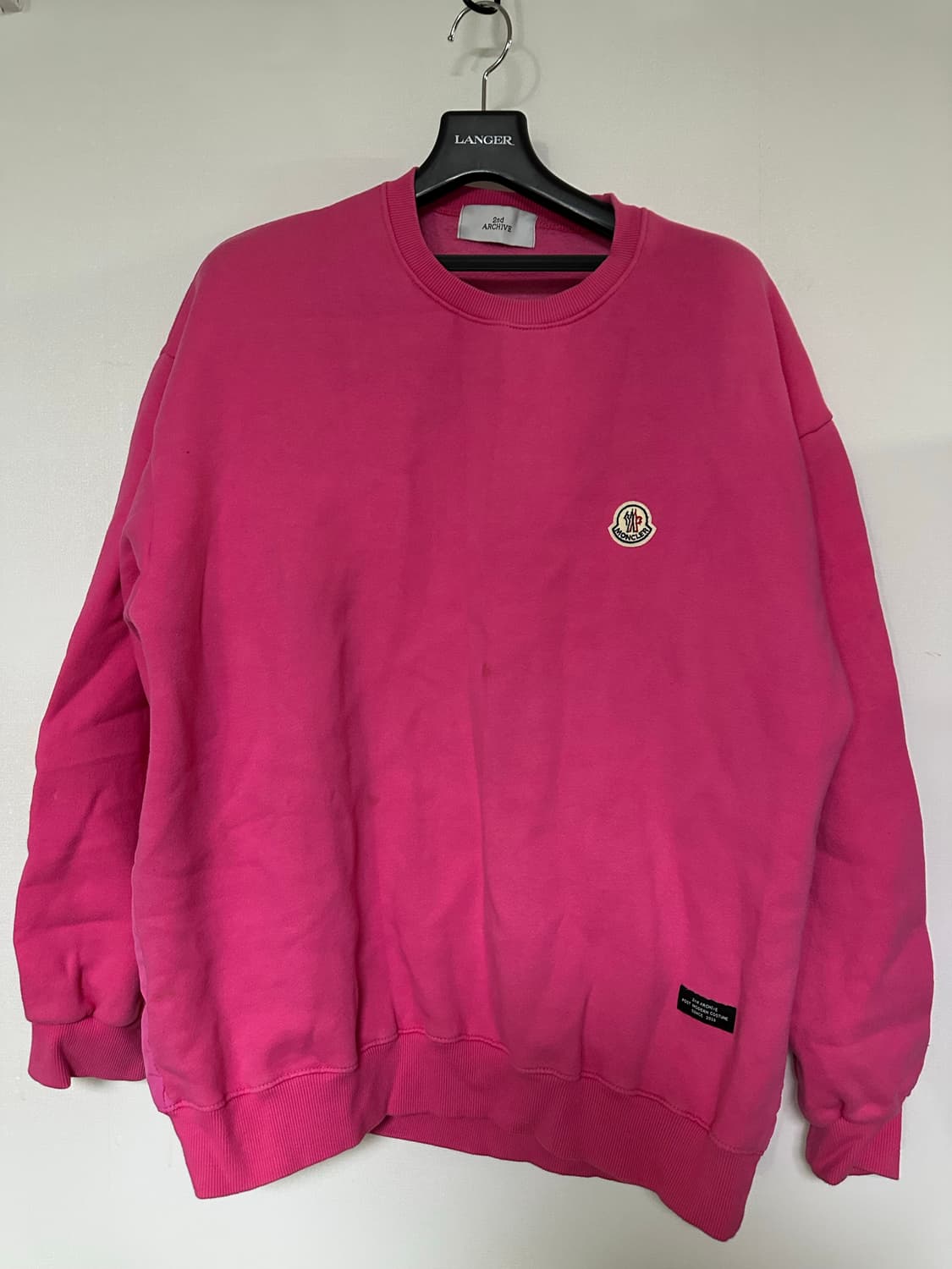 핑크 맨투맨 티셔츠 상품이미지1