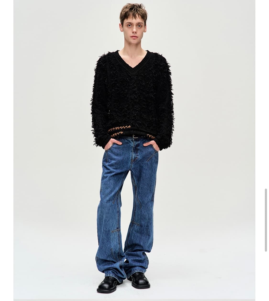 앤더슨벨 - 코티드 청바지 플레어핏 31 상품이미지2