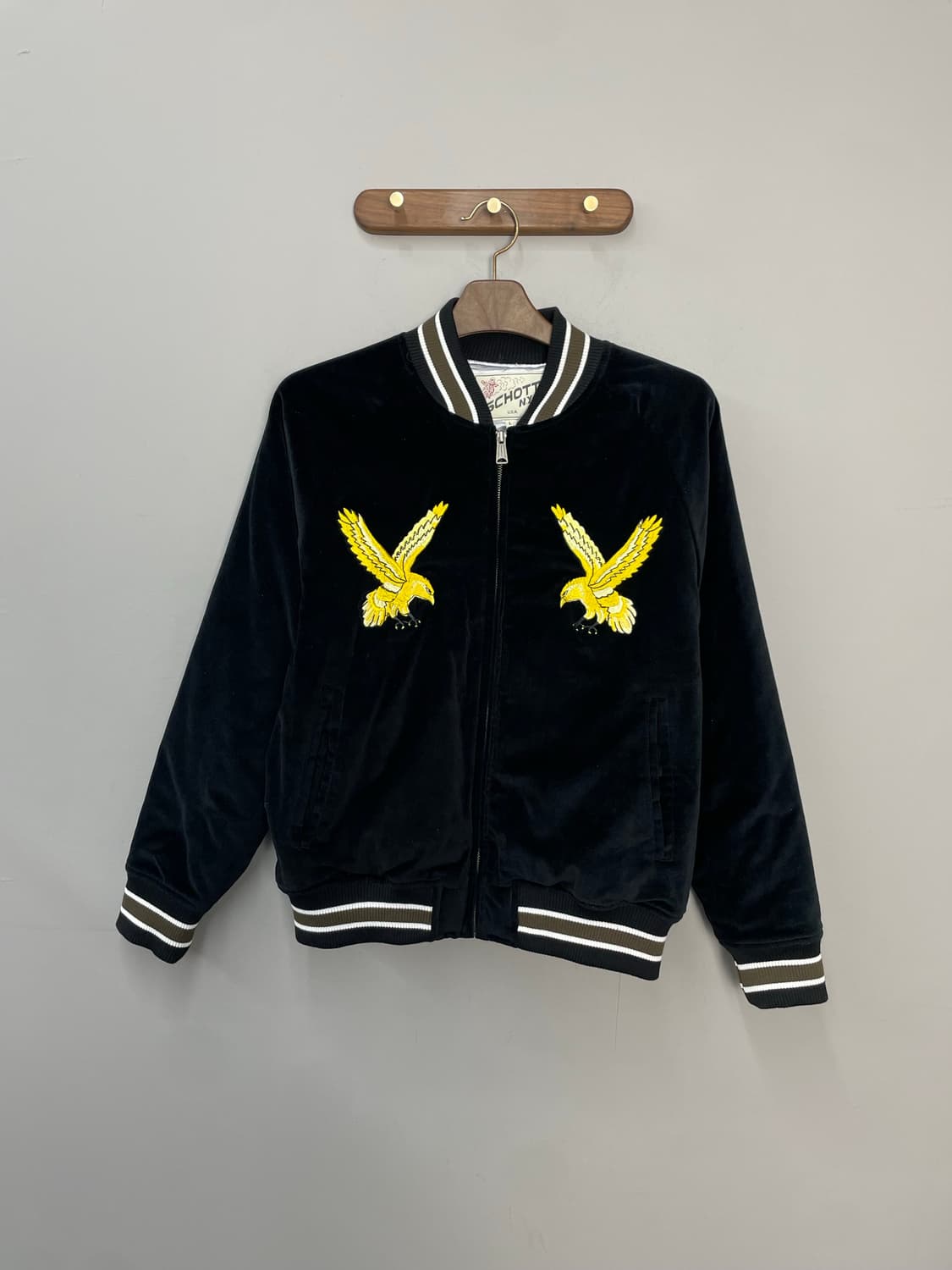 쇼트 뉴욕 듀크 수베니어 블랙 벨벳 자켓 H2240 상품이미지3