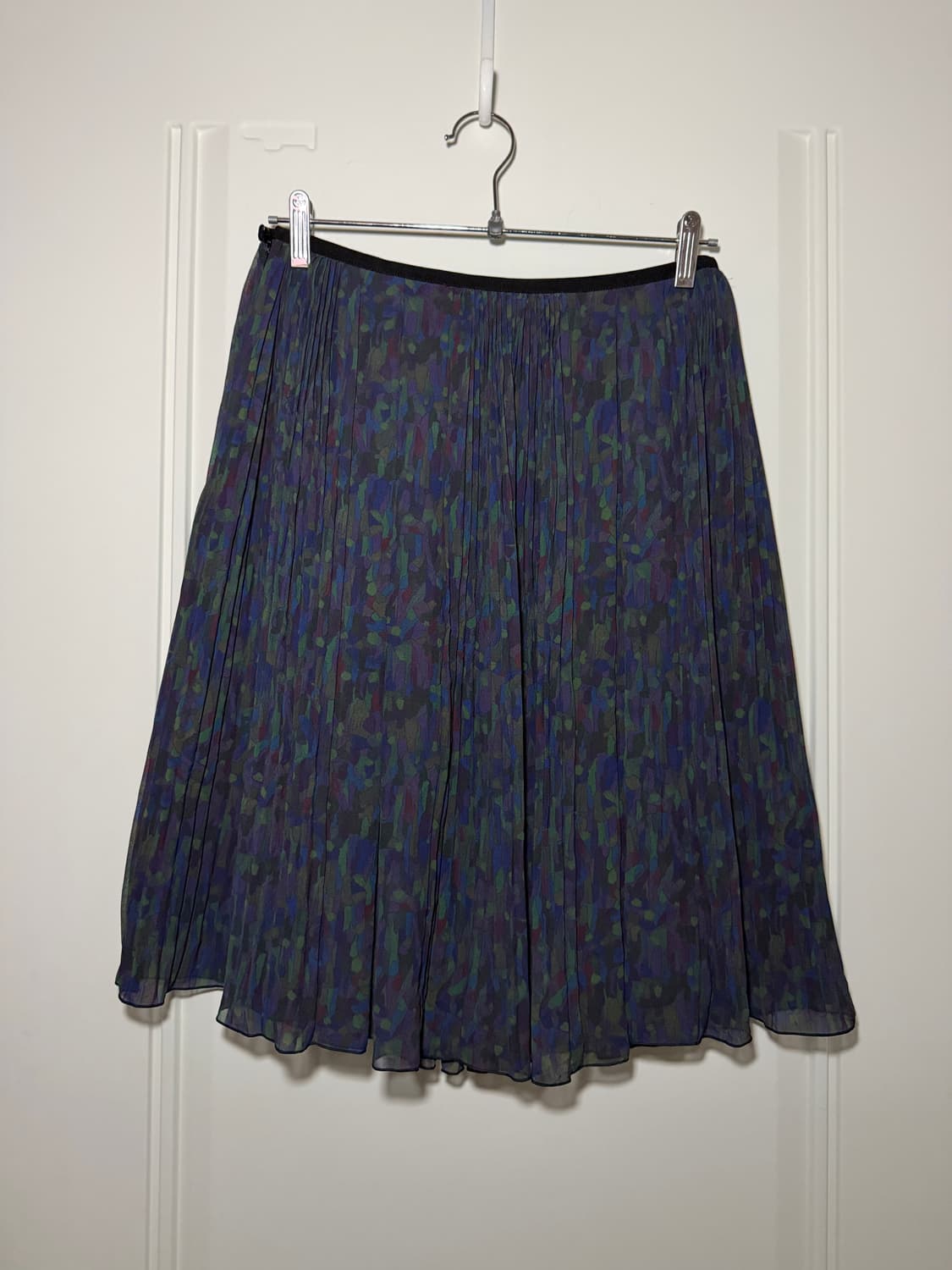 일본빈티지 블루그린 플리츠 스컽 상품이미지5