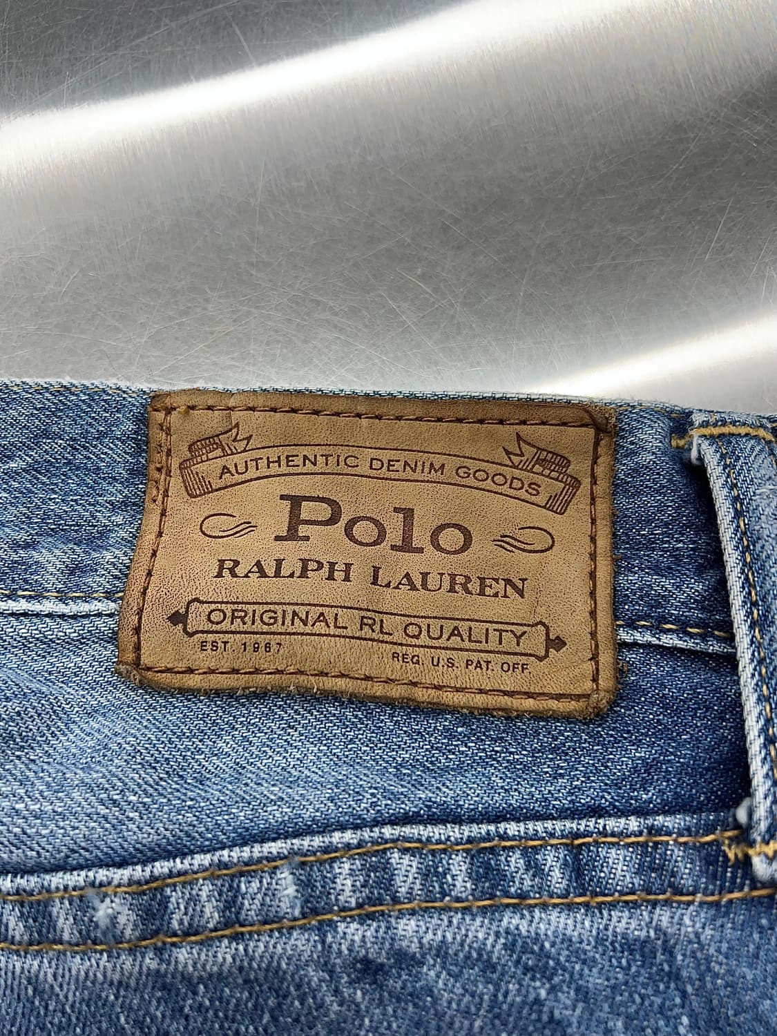 폴로 랄프로렌 클래식 핏 디스트레스 데님 팬츠 상품이미지9