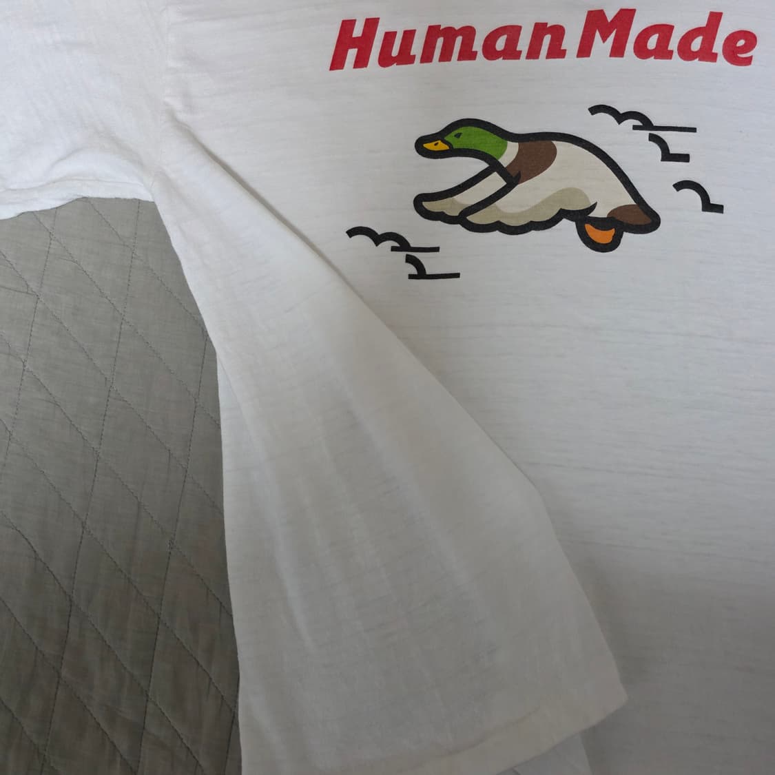 [XXL] 휴먼메이드 덕,오리 프린팅 티셔츠 화이트 상품이미지3