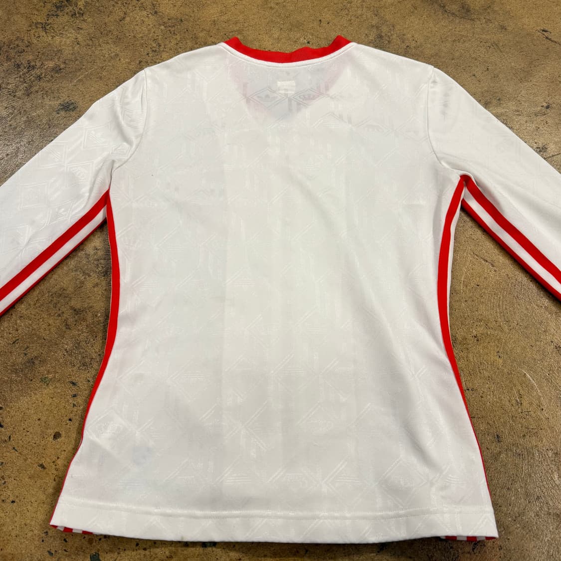 아디다스 미시엘리엇 화이트 오렌지 슬림핏 져지 트랙탑  상품이미지4