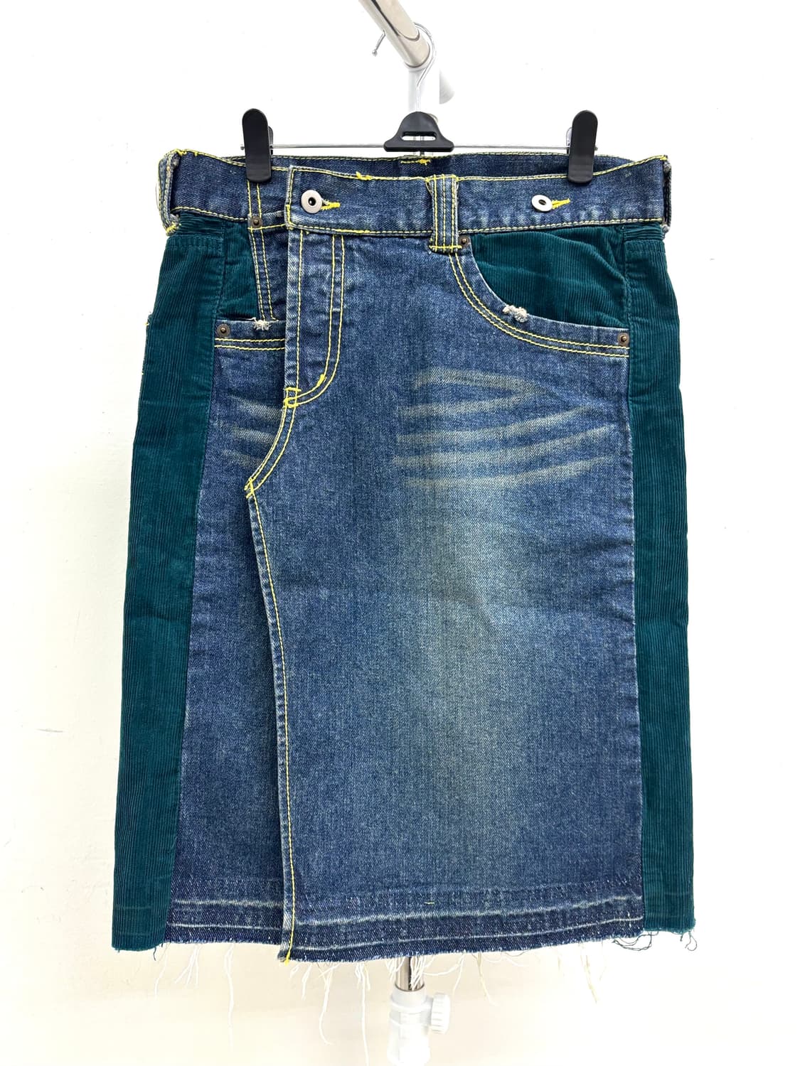 빈티지 데님 미디 스커트 상품이미지4