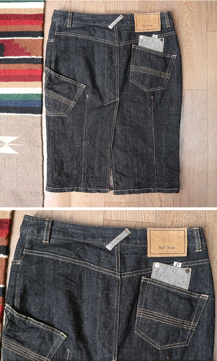 
 paul smith pink label 폴스미스 핑크라벨
흑청 스커트 상품이미지5