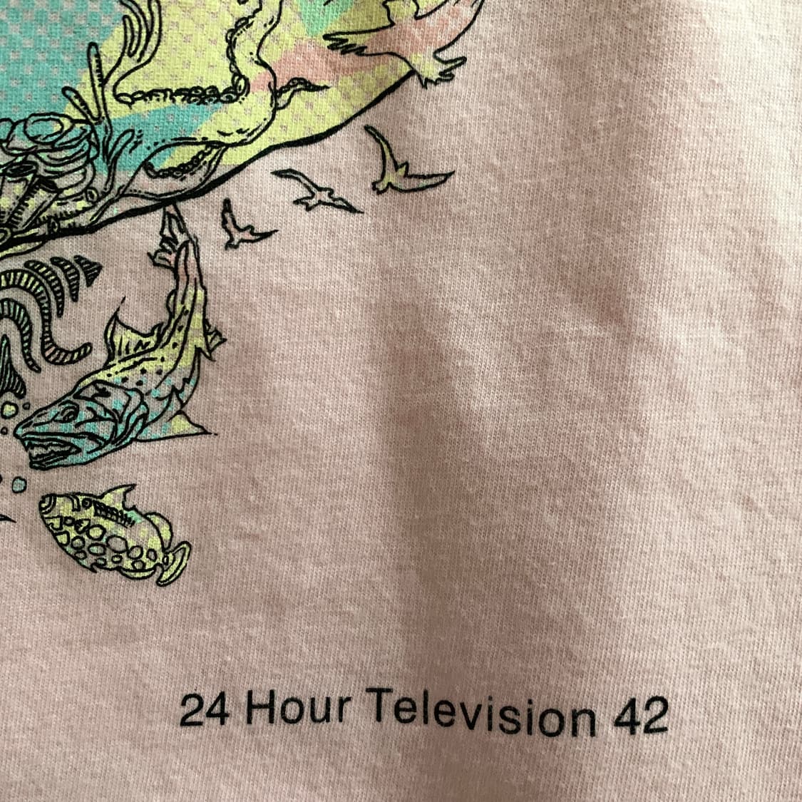 24 HOUR TELEVISION 일본 빈티지 프린트 반팔티 상품이미지7