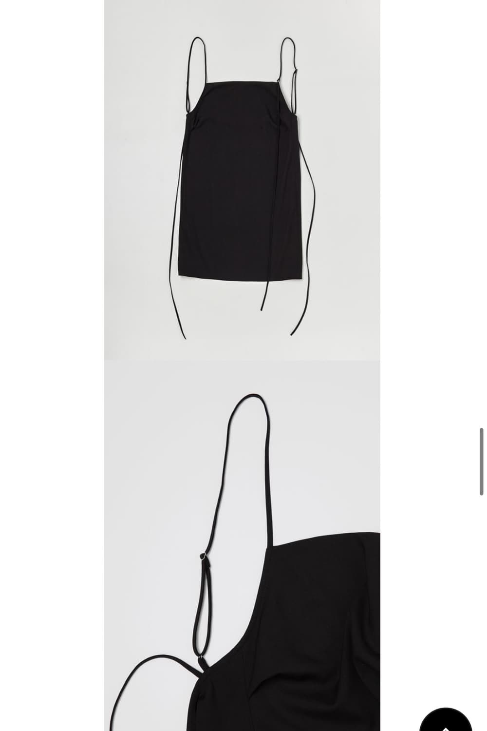 낫띵에브리띵 BACKLESS STRAP DRESS IN BLACK 상품이미지4