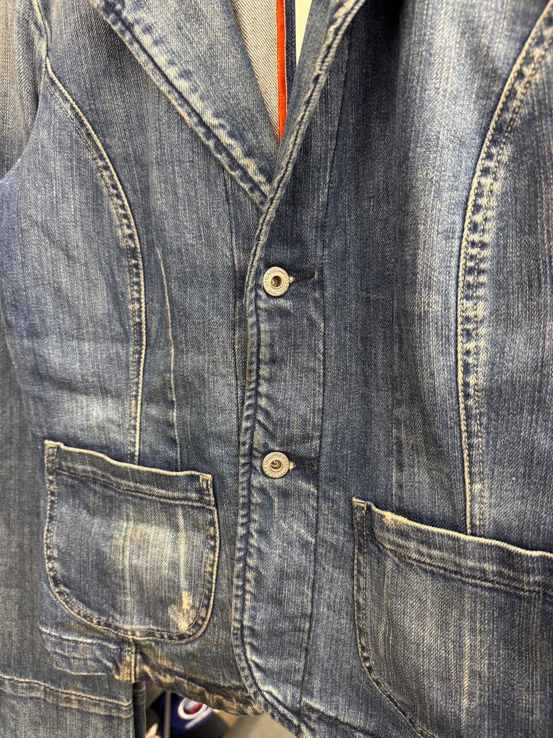 디젤 빈티지 여성 데님 블레이저 자켓 상품이미지2