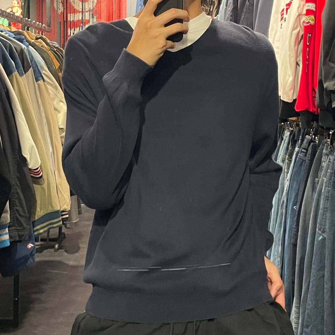 [IM] Polo 폴로 네이비 브이넥 긴팔니트 상품이미지8