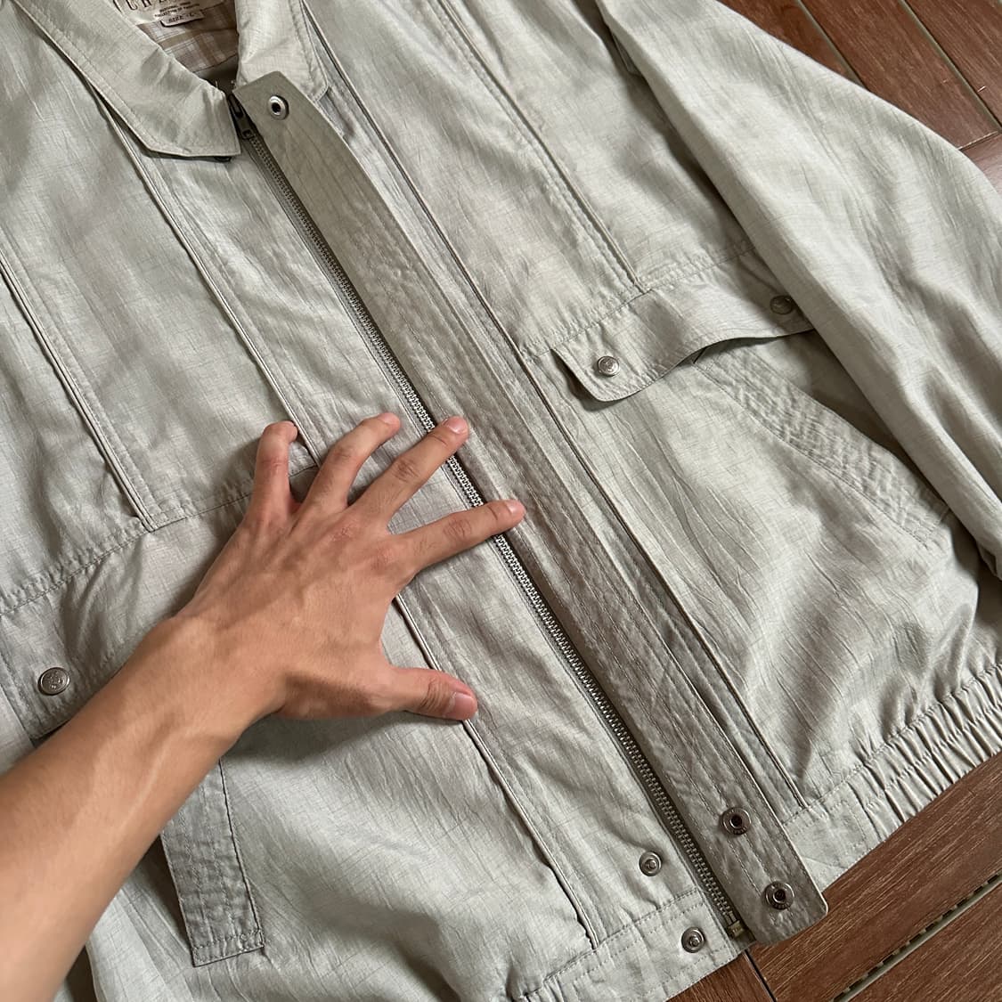 Crealy blouson bomber zip-up jacket 상품이미지4
