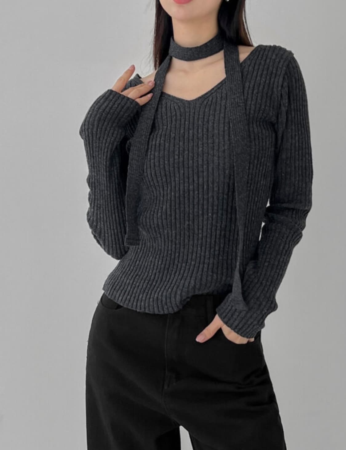 디오어 브이넥머플러니트 상품이미지2