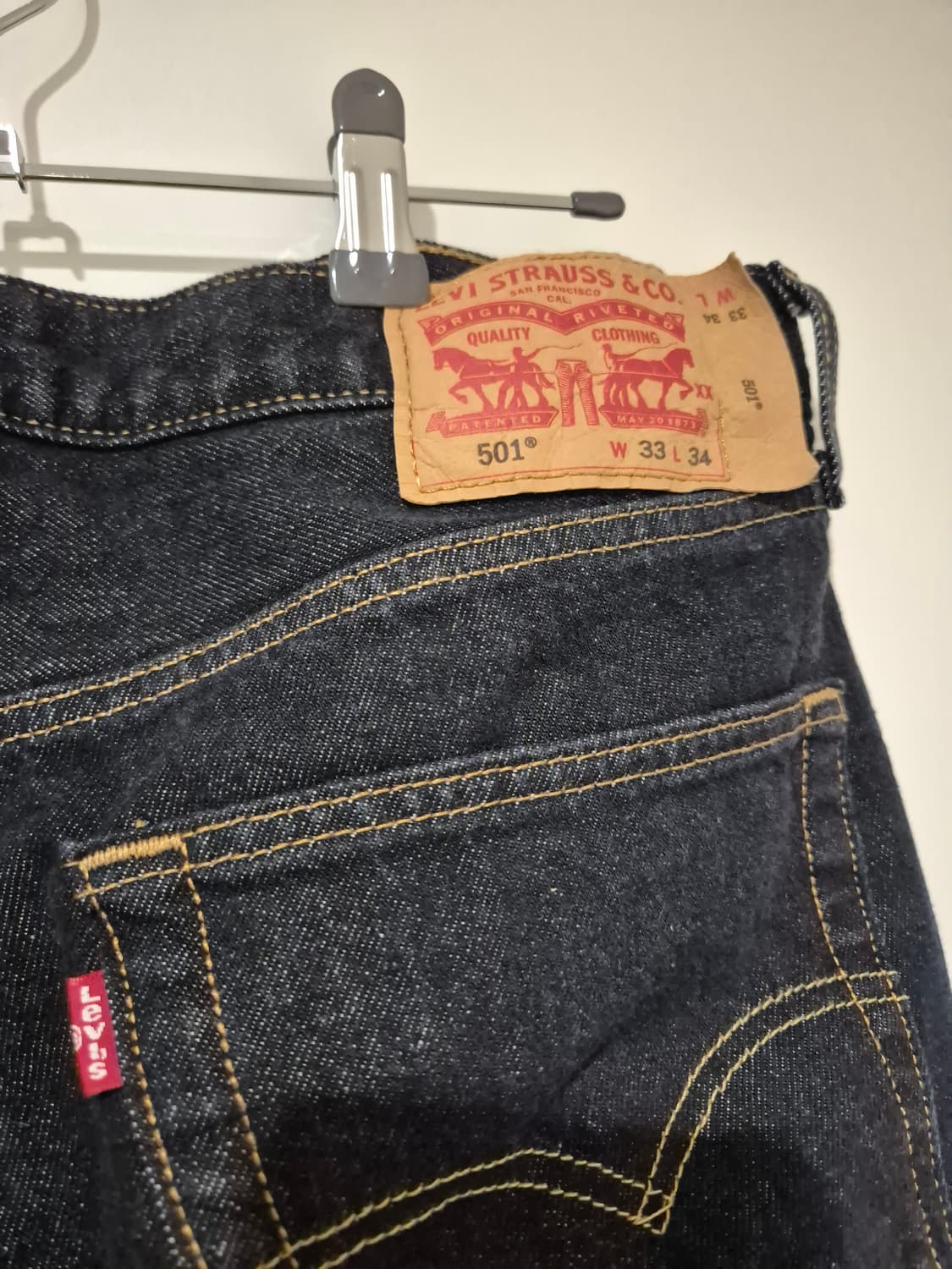 [리바이스] 501 오리지널 다크인디고 33 X 34 상품이미지3