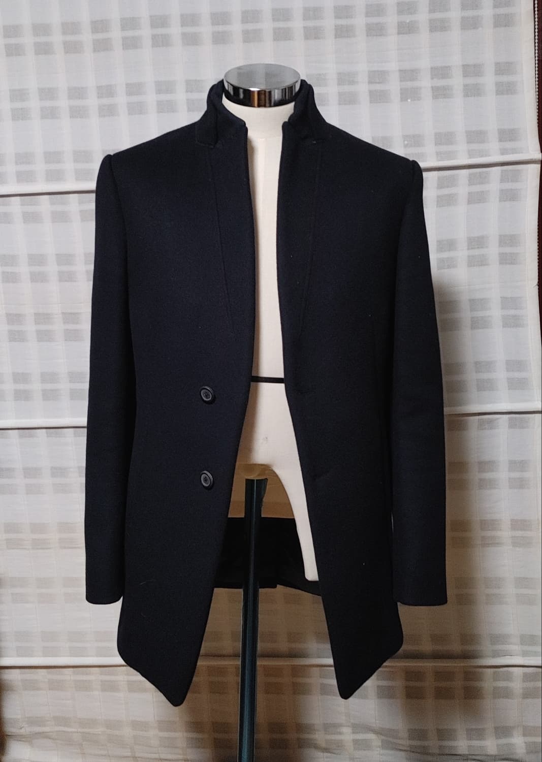 (한섬) 타임 옴므 네이비 코트 자켓 95 / 캐시미어 블렌디드 상품이미지1