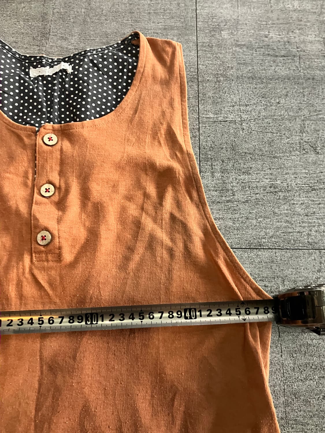 일본빈티지 하구미모리걸 할메카지 도트스트라이프 레이어드 슬립원피스 상품이미지2