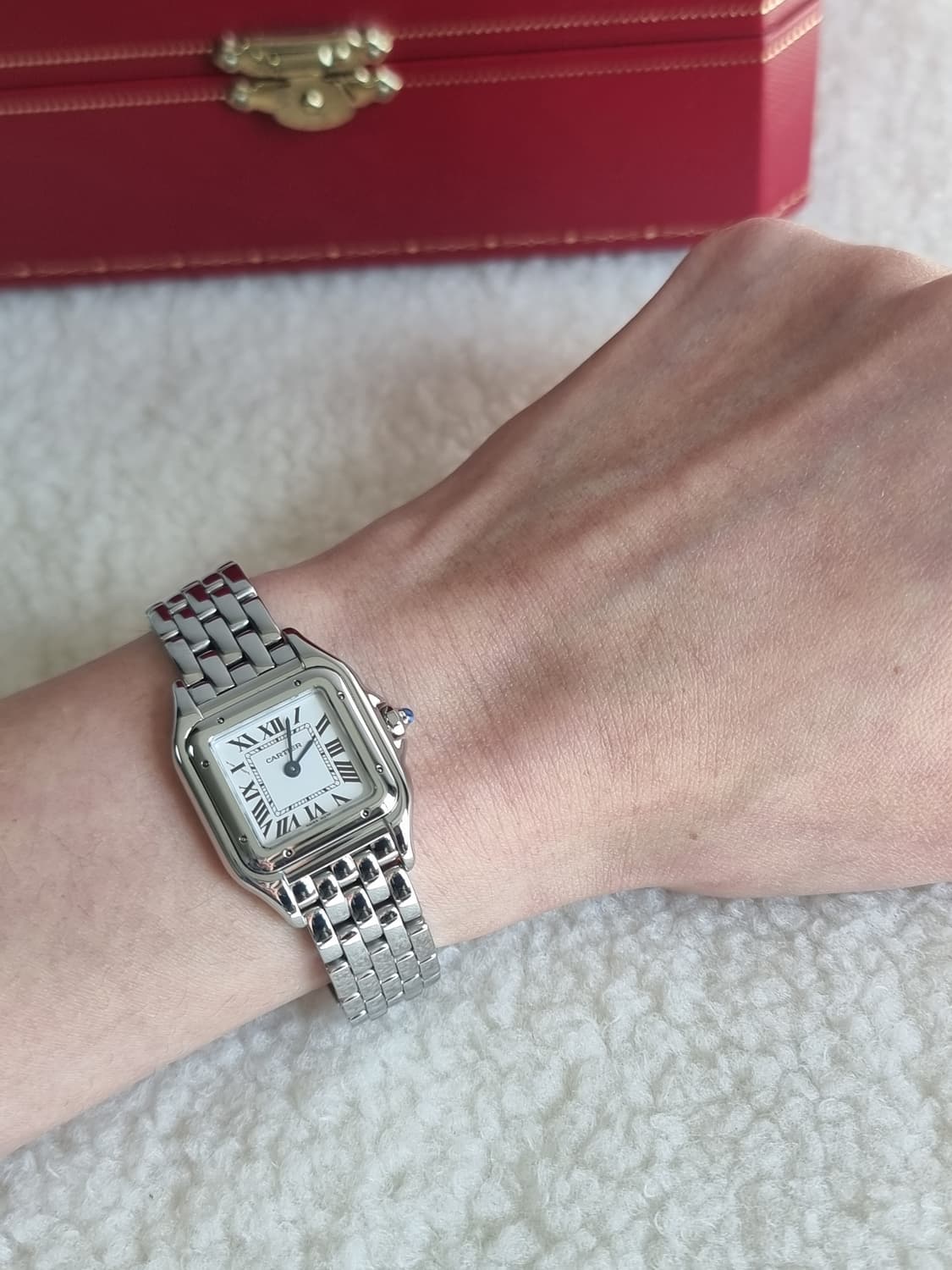 [까르띠에 풀세트] 신형 팬더 스몰 S 스틸 쿼츠 여성시계 18년 상품이미지8