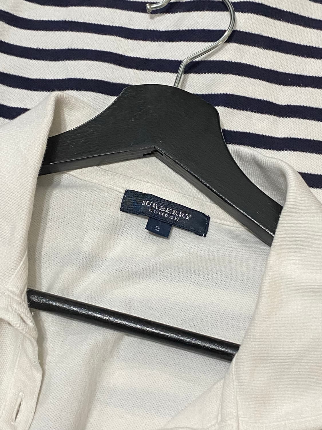 Burberry 스트라이프 프레피 반팔티셔츠 상품이미지8