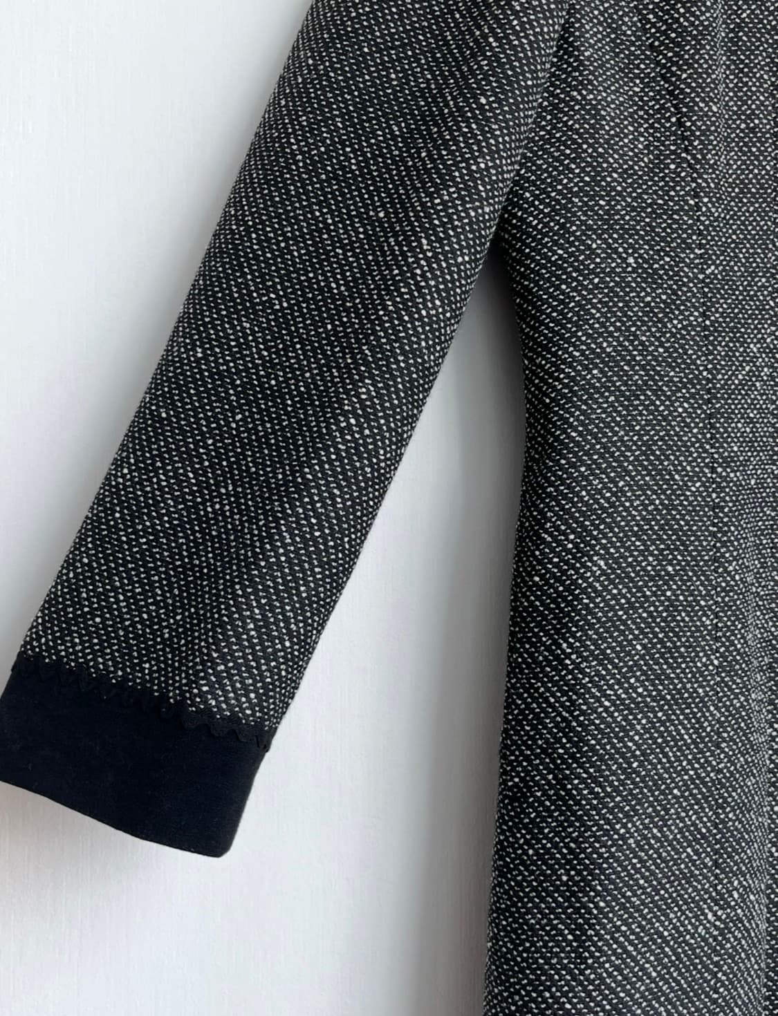 Addenda by RENOWN 블랙 카라 트위드 자켓 상품이미지4