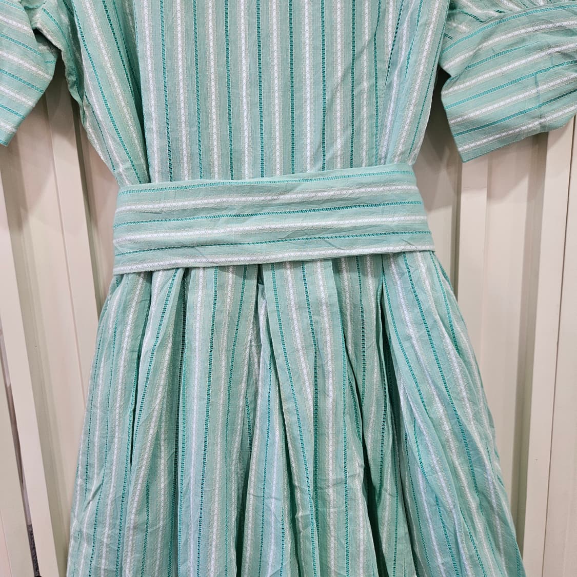 민트 스트라이프 세일러카라 원피스 상품이미지4