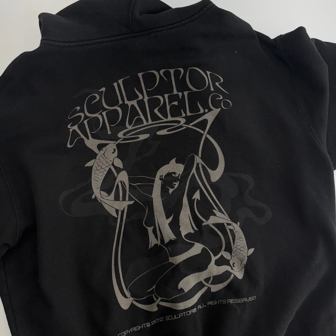 Sculptor 스컬프터 그래픽 블랙 후드티 상품이미지5