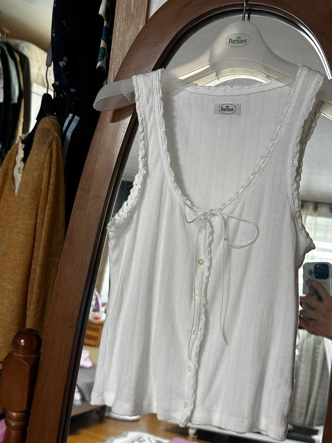 더바넷 Ravioli lace-trim tank top 상품이미지5