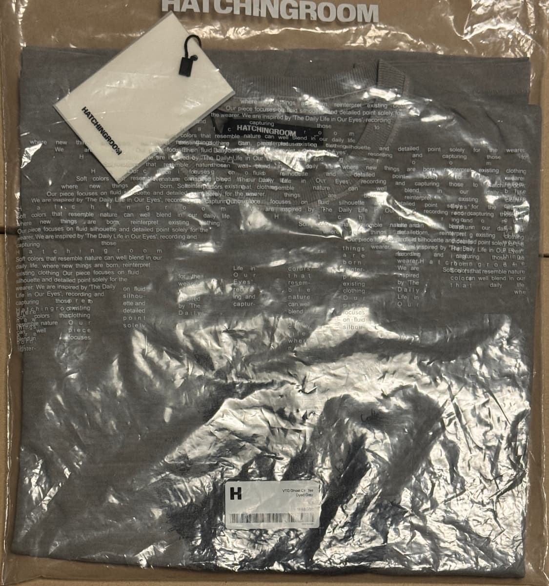 해칭룸 고스트캣 고양이티 롱슬리브 그레이 상품이미지3