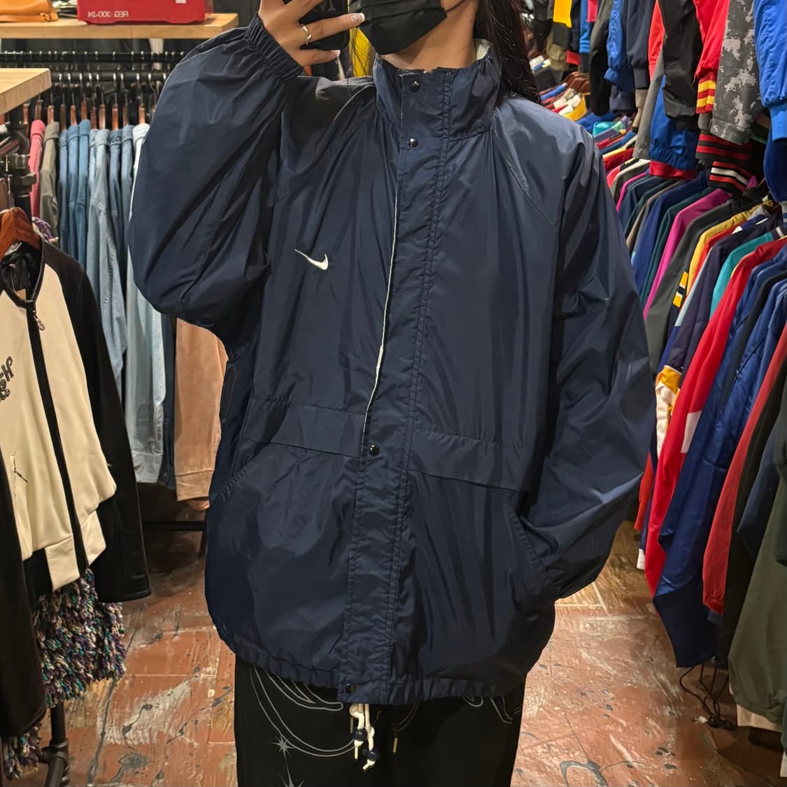 [HI] nike 바람막이 네이비 상품이미지3