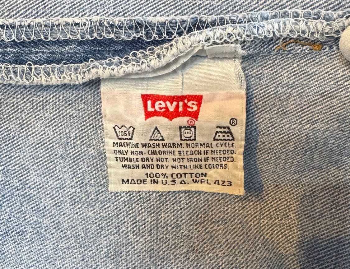 90s usa 빈티지 리바이스 501 데님 34(32~33) (579) 상품이미지4