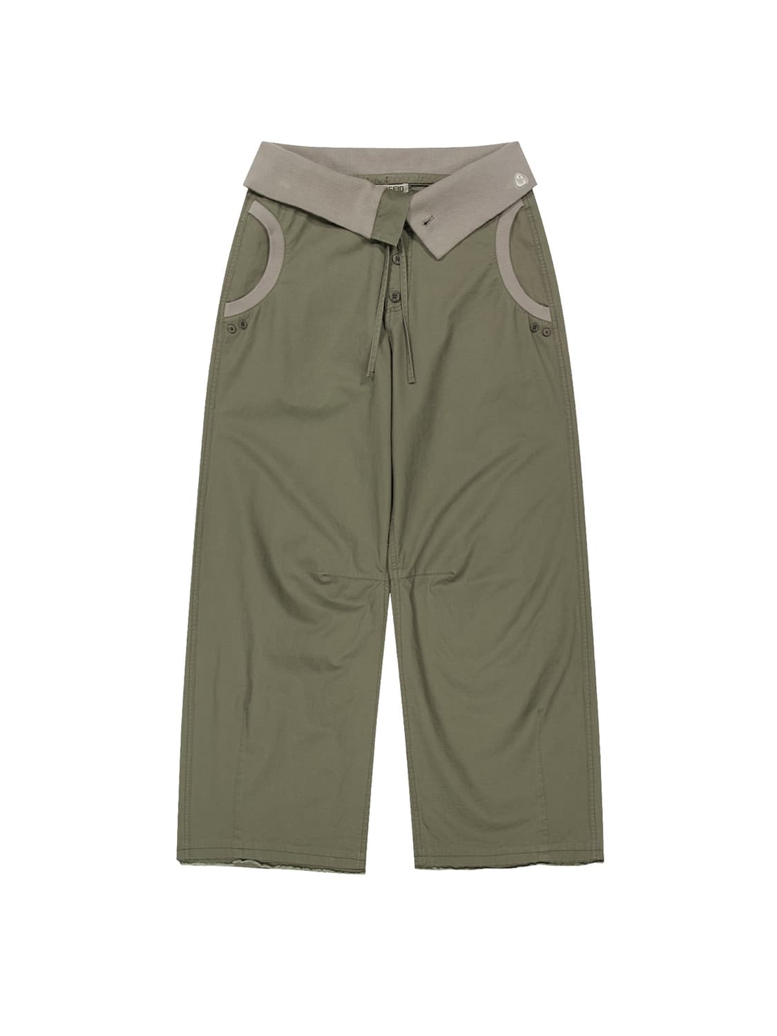 1 2 코이세이오 플로우 폴드 팬츠 카키 미개봉 새제품 판매 상품이미지1