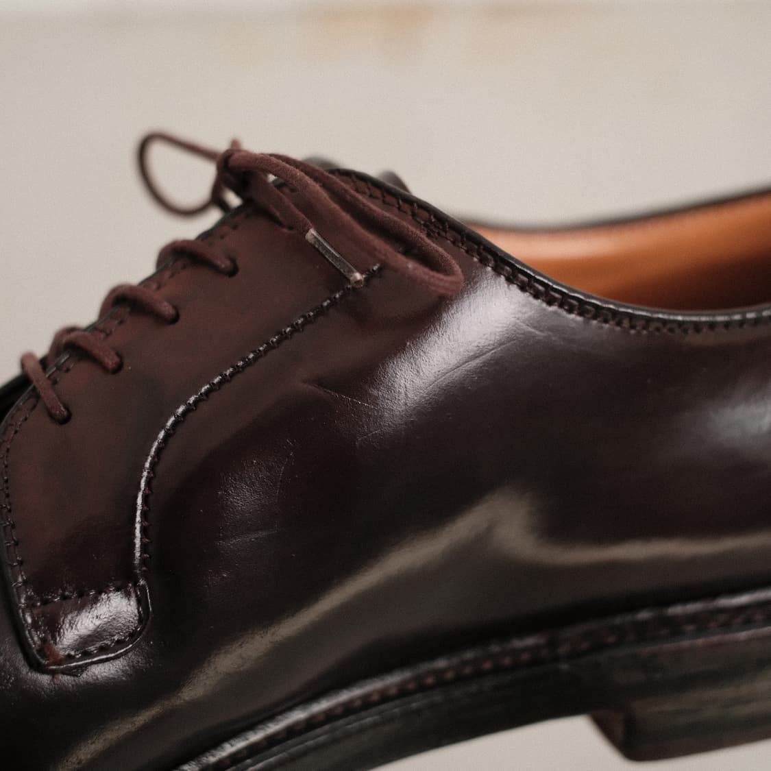 알든 990 11.5D 버건디 코도반 플레인토 더비슈즈 상품이미지9