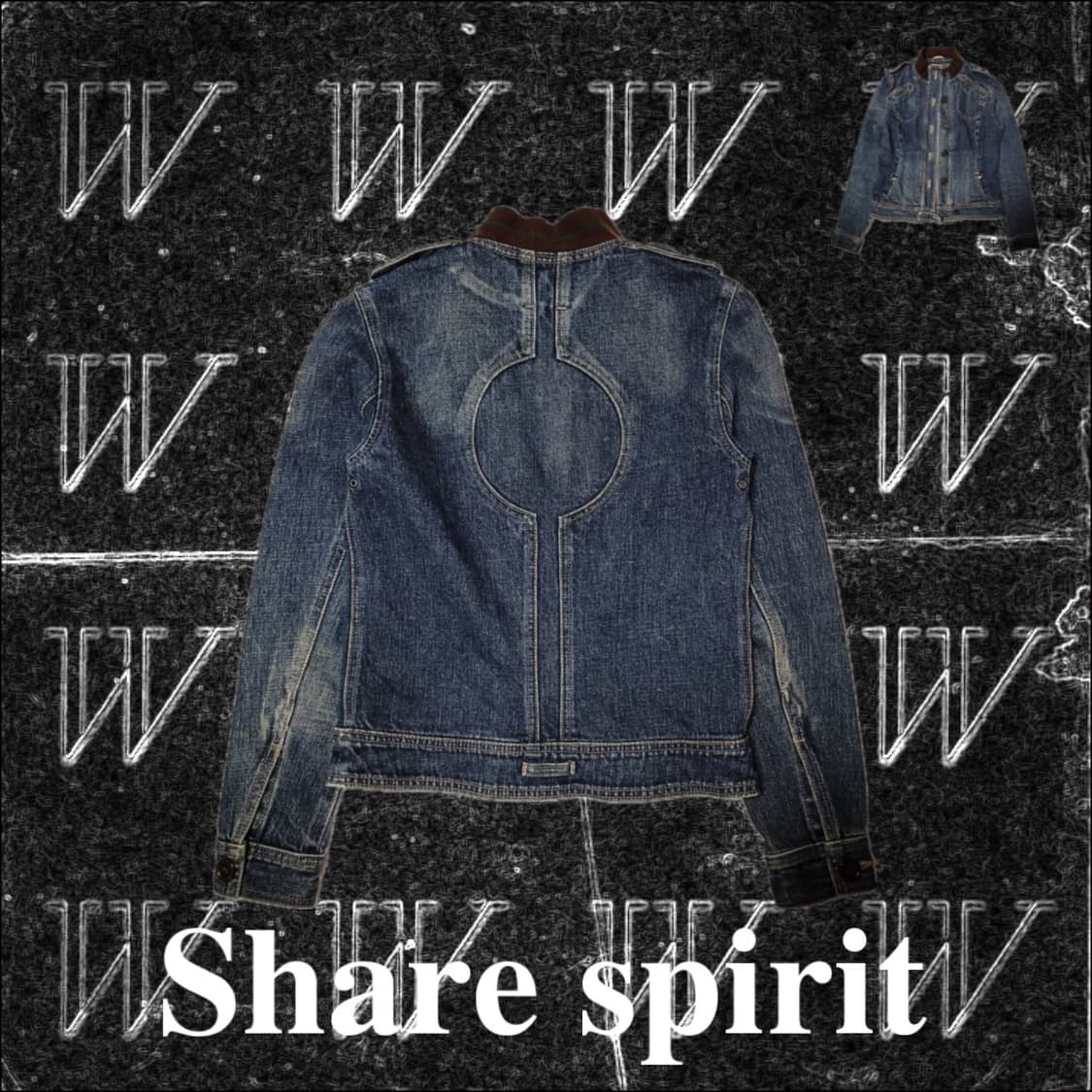 Share spirit archivedenim trucker jacket 상품이미지2
