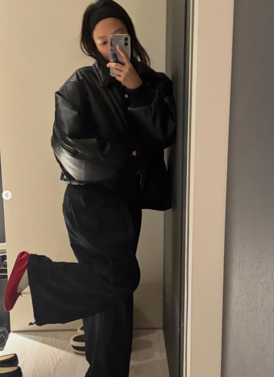 더로우 레드 발레리나 플랫 슈즈 39사이즈 제니 신발 상품이미지10