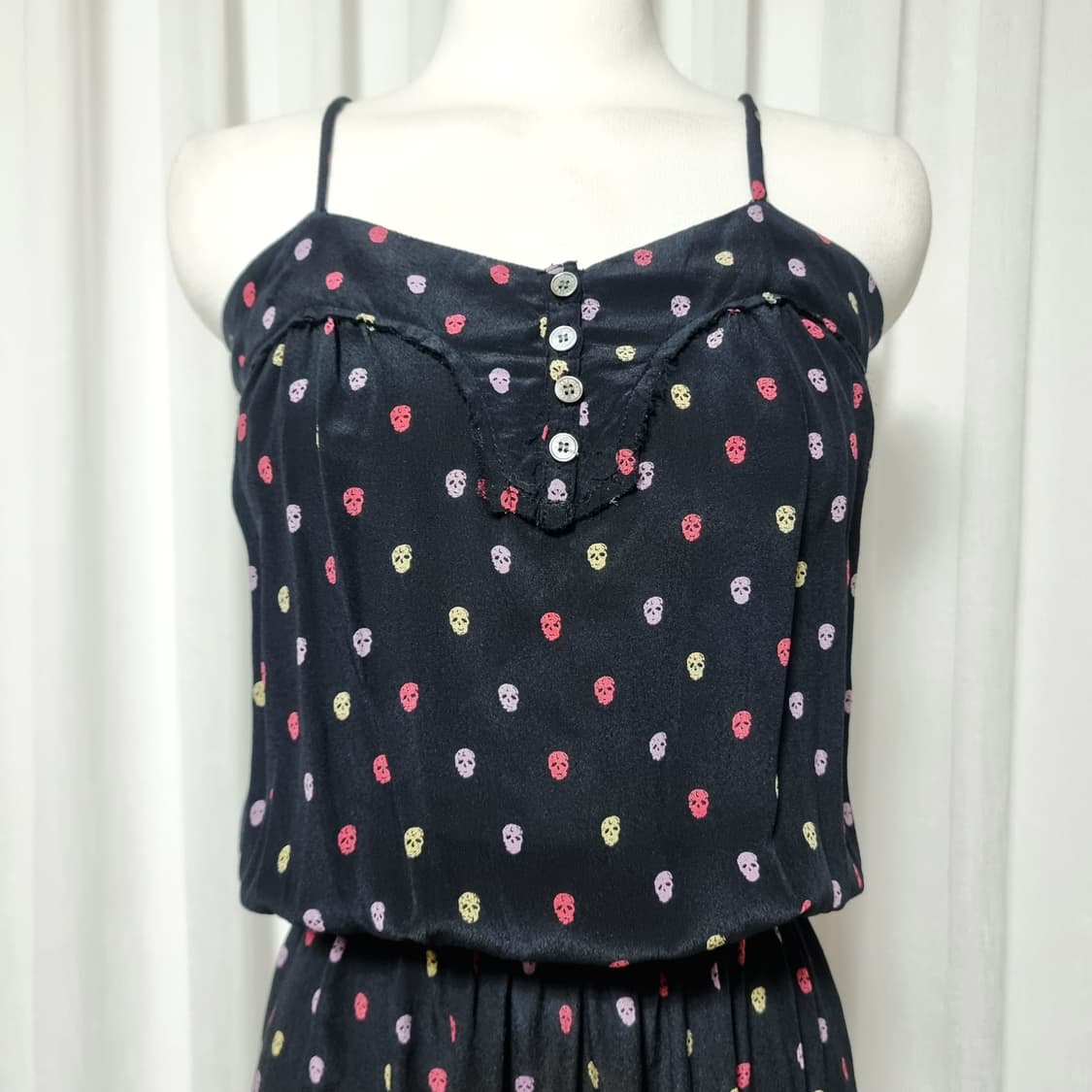 쟈딕앤볼테르 실크30혼방 스컬프패턴 원피스 (44-날씬55) 상태최상 상품이미지5