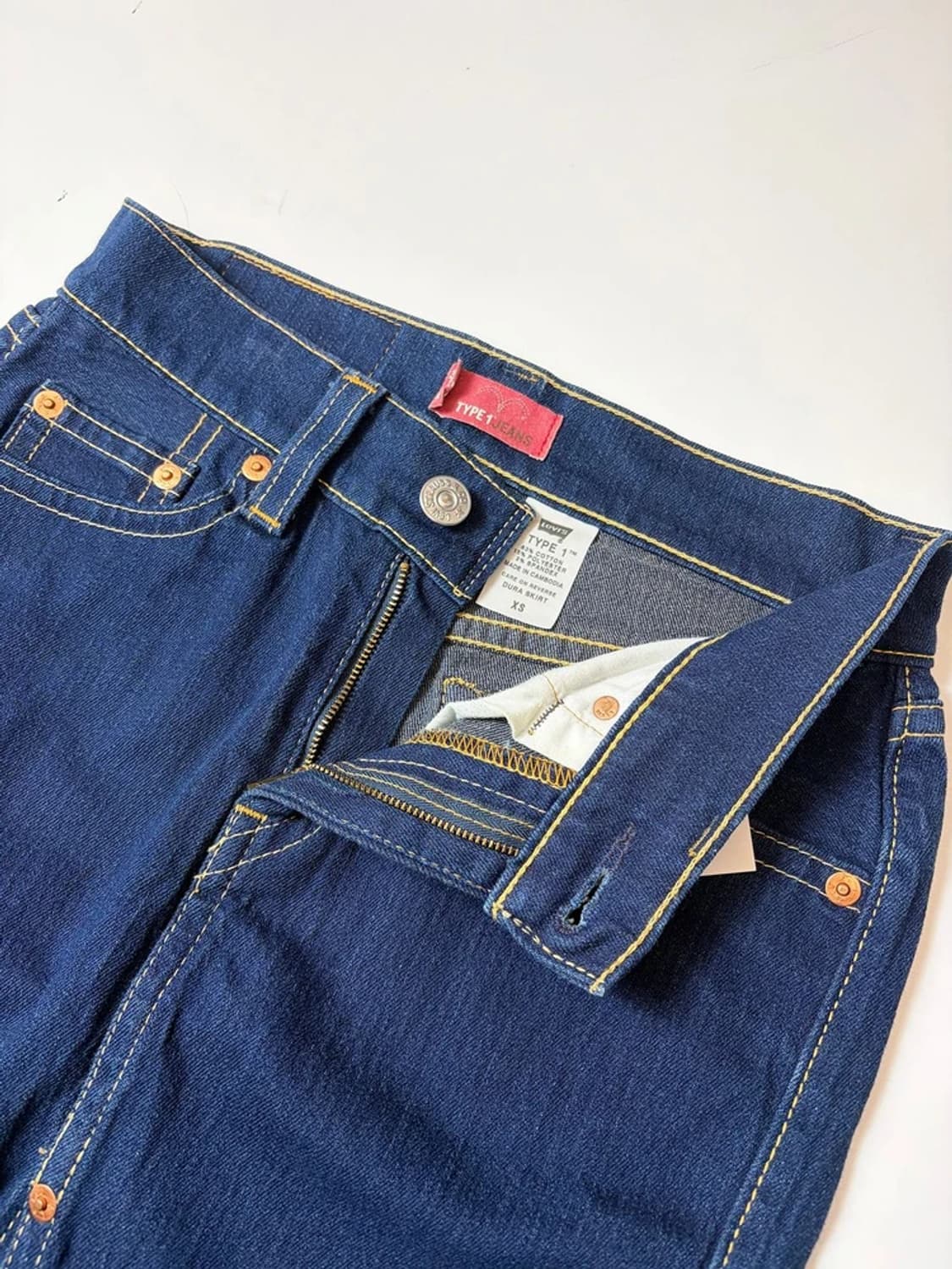 리바이스 Type1 앞트임 데님 스커트 PN9550 상품이미지3