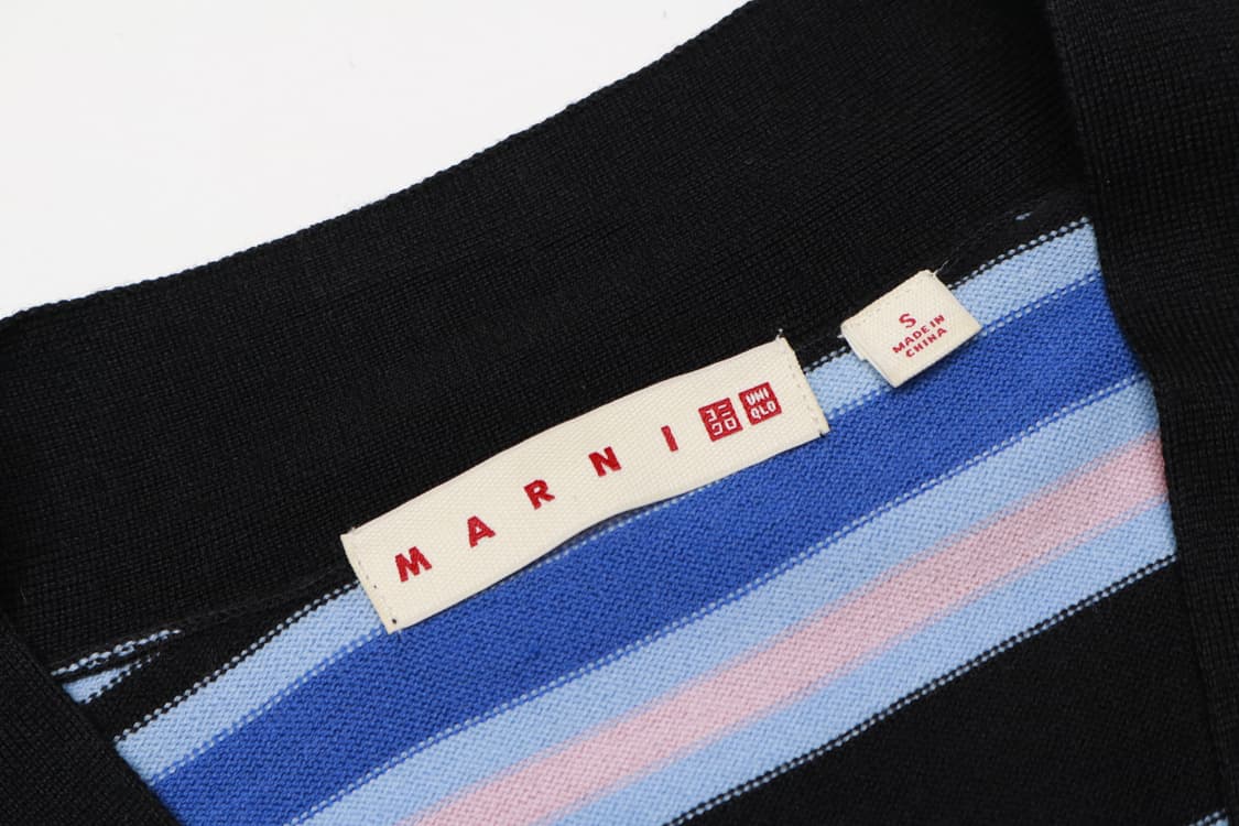 [여성 S] 마르니 x 유니클로 스트라이프 오버핏 크롭 니트 가디건 상품이미지2