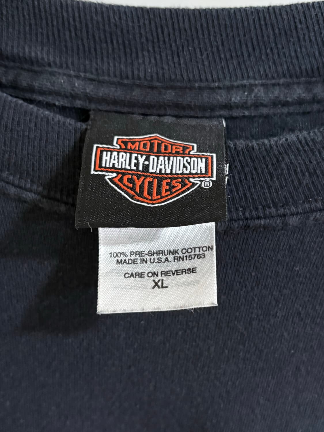 빈티지 할리데이비슨 블루 플레임 다이스 롱슬리브 상품이미지7