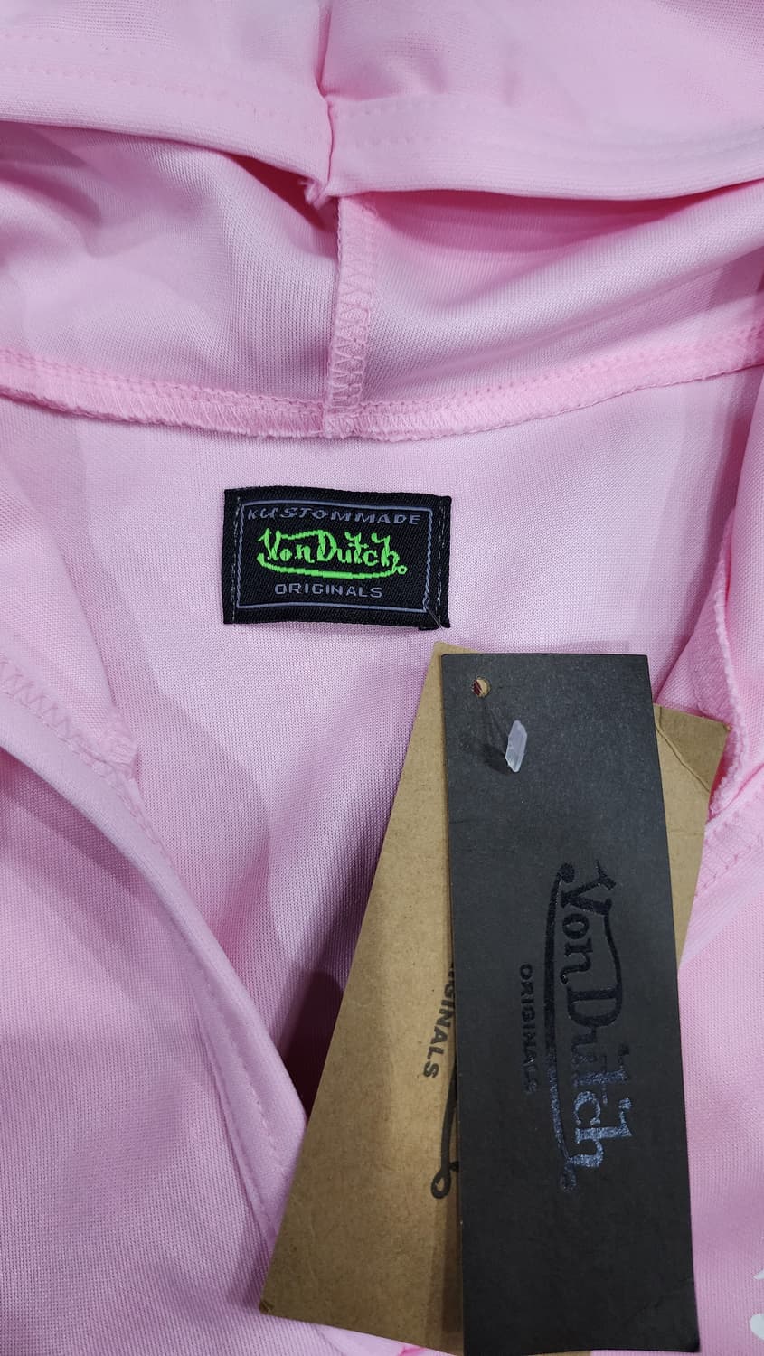 Von Dutch 본더치 Y2K 핑크 후드 트레이닝 셋업 셋트 상품이미지5