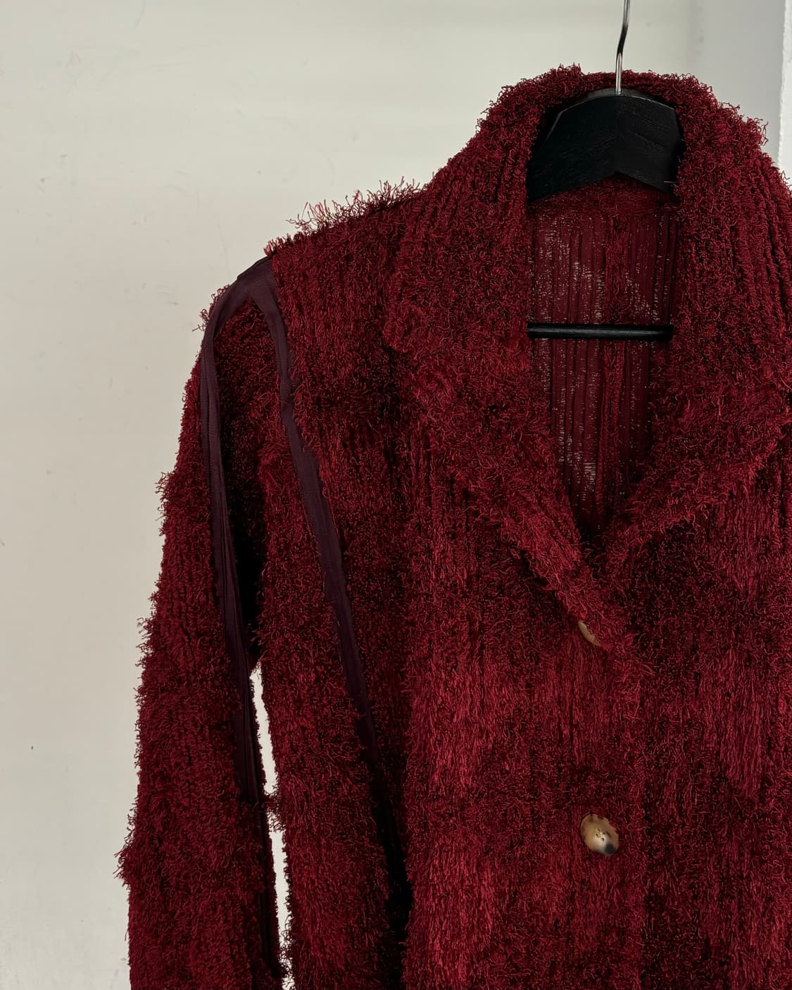 플리츠 플리즈 레드 자켓 상품이미지3